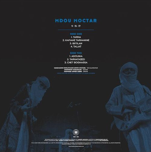 Image of Back Cover of LP - VG+/VG+ - MDOU MOCTAR, Blue Stage Sessions (Third Man Records; TMR-565, US 2019), Still In Opened Shrinkwrap,  - 2346010S