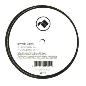 Image of Front Cover of 12" - /VG - KRYPTIC MINDS, Life Continuum / Wondering Why (Osiris Music UK; OSMUK007, UK 2009), faint rub marks - minor,  - 2346051S