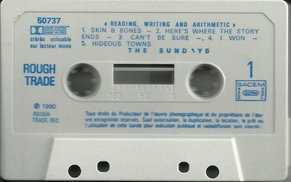 Image of Label Cover of Cassette - VG+/VG+ - THE SUNDAYS, Reading, Writing And Arithmetic (Virgin; 50737, France 1990), Nice Copy.,  - 2316007C