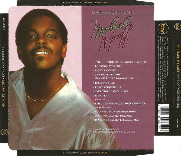 Image of Back Cover of CD - VG+/VG+ - MICHAEL WYCOFF, Love Conquers All (Big Break Records; CDBBR 0072, UK 2011 Reissue, Super Jewel case), ,  - 2316033C