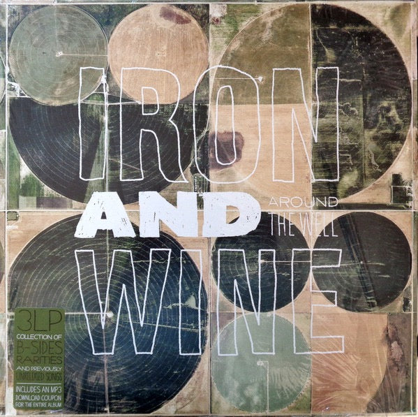 Image of Front Cover of 2xLP - VG+/VG - IRON AND WINE, Around The Well (Sub Pop; SP 808, US 2009, Insert, With Etched 12"), Still In Opened Shrinkwrap With Hype Sticker,  - 2316025C