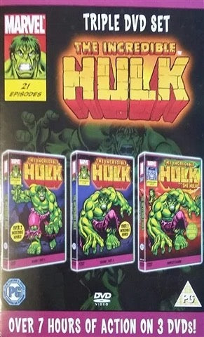 Image of Front Cover of 3xDVD - VG+/VG - STAN LEE, Marvel The Incredible Hulk (Clear Vision ; MARBOX19, Europe , Slipcase), ,  - 2336024E