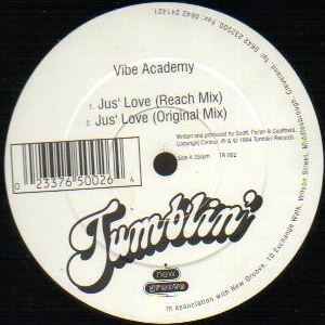 Image of Front Cover of 12" - /G+ - VIBE ACADEMY, Jus' Love (Tumblin' Records; TR 002, UK 1994), ,  - 2346045S