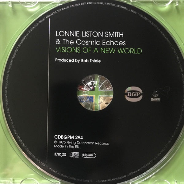Image of Label Cover of CD - VG+/VG+ - LONNIE LISTON SMITH AND THE COSMIC ECHOES, Visions Of A New World (BGP Records; CDBGPM 294, UK & Europe 2015 Reissue, Jewel Case), ,  - 2316035C