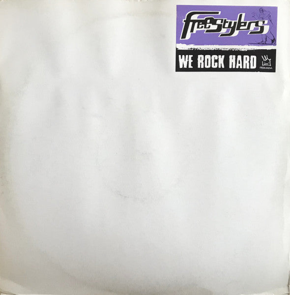 Image of Front Cover of 3x12" - VG/VG - FREESTYLERS, We Rock Hard (Freskanova; FNTLP4, UK 1998, White Label), A few surface marks but hairlines only. No sticker, A1	Freestyle NoizeA2	The DarksideB1	We Rock HardB2	Here We GoC1	Drop The Boom/Don't StopC2	Hold Up Your HandsD1	RuffneckD2	Breaker Beats Parts 1 & 2E1	B-Boy StanceE2	WarningF1	Dancehall VibesF2	Feel The Panic - 2326025E