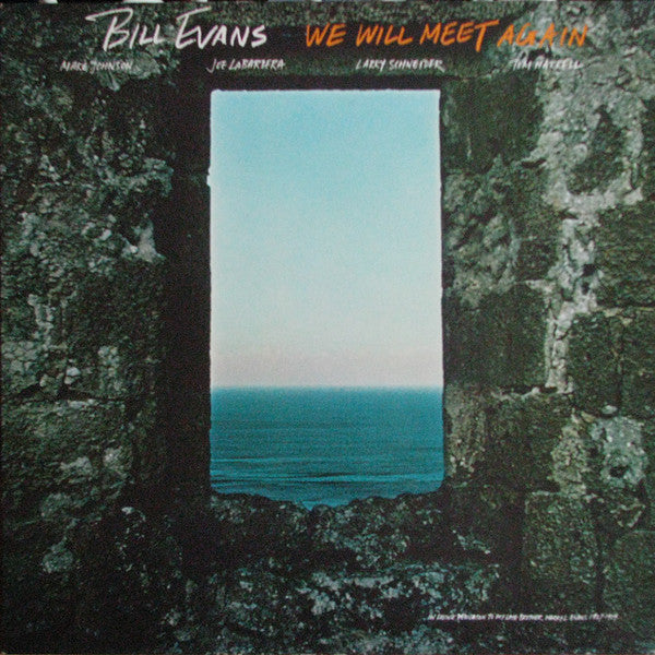 Image of Front Cover of LP - G+/VG+ - BILL EVANS, We Will Meet Again (Warner Bros. Records; WB 56 807, Europe Reissue), Label has GEMA/Biem boxed. A few of the lightest hairlines only. Sleeve has edgewear and pen writing on rear. ,  - 2226423E