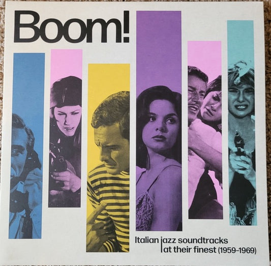 Image of Front Cover of 2xLP - EX/VG+ - VARIOUS, Boom! Italian Jazz Soundtracks At Their Finest (1959-1969) (Cam Sugar; CS010, Italy 2022, Gatefold), Still In Opened Shrinkwrap With Hype Sticker,  - 2316026C