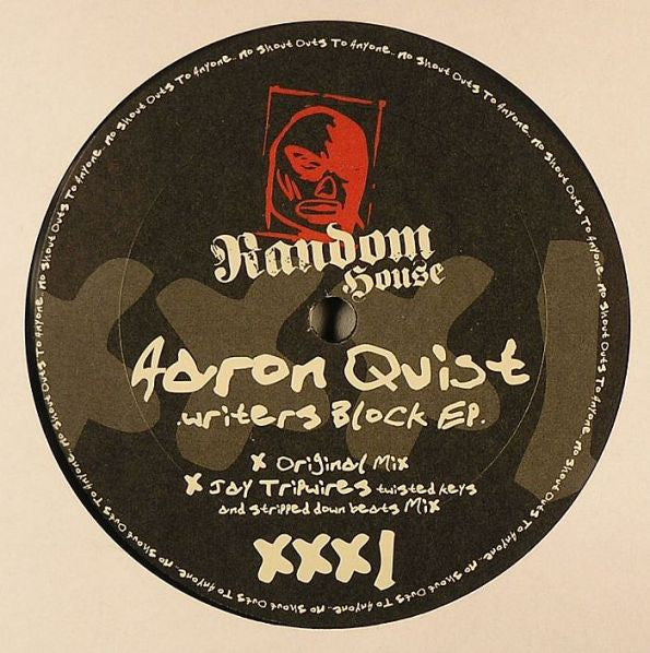 Image of Front Cover of 12" - /VG - AARON QUIST, Writers Block EP (Random House; RH 001, US 2004), light marks only,  - 2346066S
