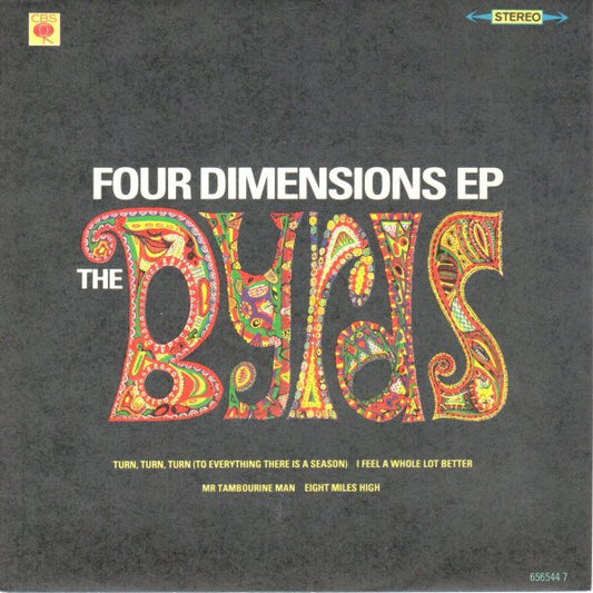 Image of Front Cover of 7" - VG/VG - THE BYRDS, Four Dimensions EP (CBS; 656544 7, UK 1990, Picture Sleeve), Strong VG,  - 2316083C