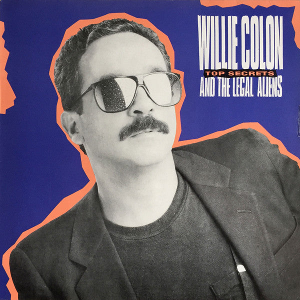 Image of Front Cover of LP - VG+/VG+ - WILLIE COLON AND THE LEGAL ALIENS, Top Secrets (Messidor; 15979, Germany 1989, Picture Sleeve, Inner), ,  - 2326063E