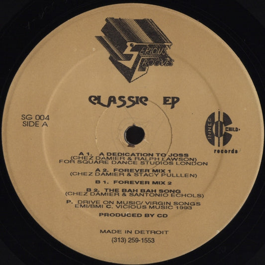 Image of Front Cover of 12" - /G+ - VARIOUS, Classic EP (Serious Grooves ; SG 004, US 1993), Some long hariline marks, plays VG/VG+.,  - 4146233S