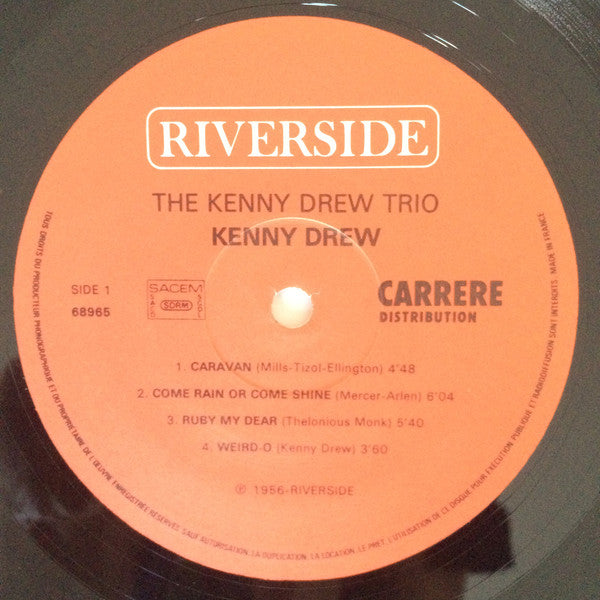Image of Label Cover of LP - VG/VG+ - KENNY DREW TRIO WITH PAUL CHAMBERS, PHILLY JOE JONES, Kenny Drew Trio (Riverside Records; 68.965, France ), Couple superficial marks only,  - 2346085S