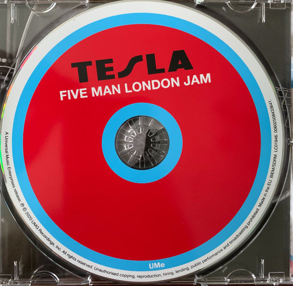 Image of Label Cover of CD - VG+/VG+ - TESLA, Five Man London Jam (UMe; 00602508433641, Europe 2020, Jewel Case), ,  - 2336057E