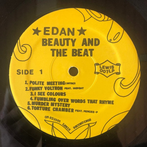 Image of Label Cover of LP - VG+/VG+ - EDAN, Beauty And The Beat (Lewis Recordings; LEWIS007LP, UK 2005, Insert, Label Variation), Disc has only the lightest of marks!,  - 2316242C