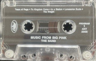 Image of Back Cover of Cassette - VG+/VG - THE BAND, Music From Big Pink (Capitol Records; 4XT 502955, US , J - Card), ,  - 2336080E