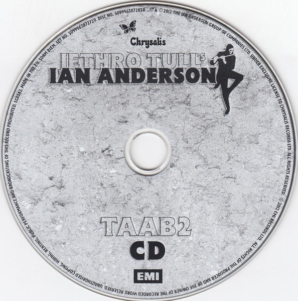 Image of Label Cover of CD - VG+/VG+ - IAN ANDERSON, TAAB2 (Chrysalis; 5099963872729, Europe 2012, Double Digipak, Booklet), ,  - 2316252C
