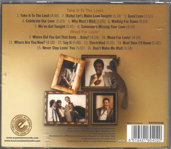 Image of Back Cover of CD - EX/VG+ - RAY GOODMAN & BROWN, Take It To The Limit / Mood For Lovin' (Expansion; EXP2CD40, UK 2014), ,  - 2316253C
