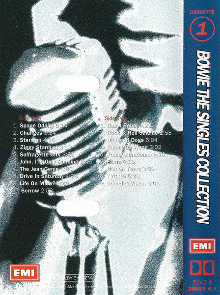 Image of Back Cover of 2xCassette - VG/VG - DAVID BOWIE, The Singles Collection (EMI; TCEM 1512, UK 1993), ,  - 2316206C