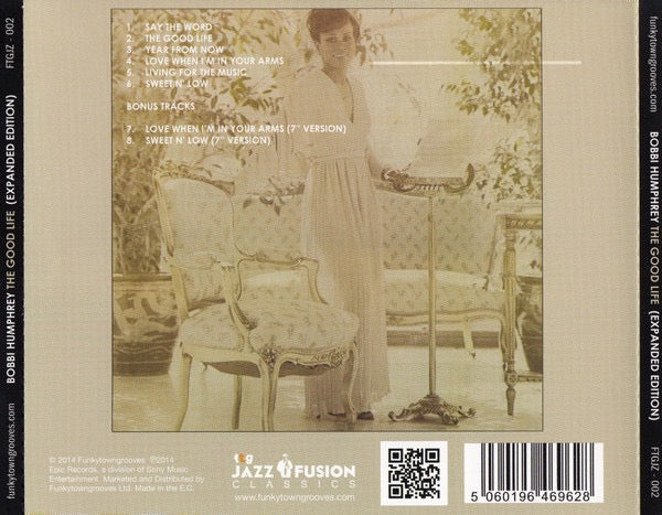 Image of Back Cover of CD - EX/EX - BOBBI HUMPHREY, The Good Life (FTG Jazz Fusion Classics; FTGJZ-002, UK 2014 Reissue), ,  - 2316255C