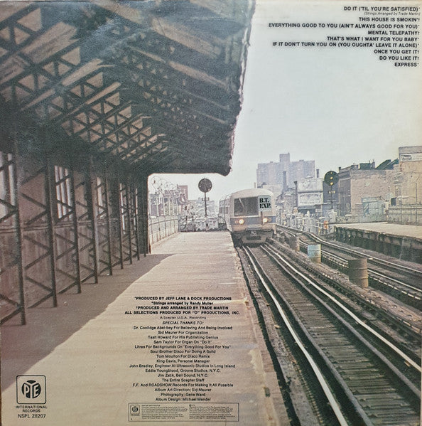 Image of Back Cover of LP - VG/VG - B.T. EXPRESS, Do It ('Til You're Satisfied) (Pye International; NSPL 28207, UK 1974), ,  - 2326054E