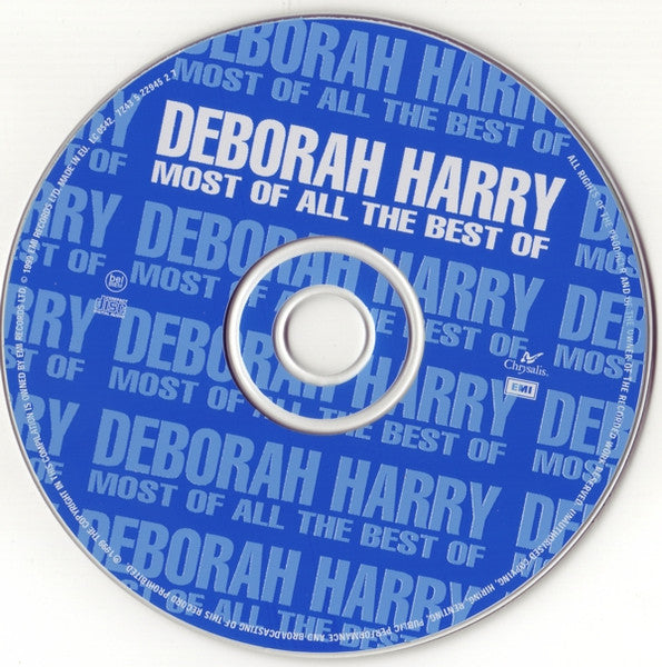 Image of Label Cover of CD - VG+/VG+ - DEBORAH HARRY, Most Of All - The Best Of (EMI; 7243 5 22945 2 7, Europe 1999, Jewel Case, Booklet), ,  - 2316212C