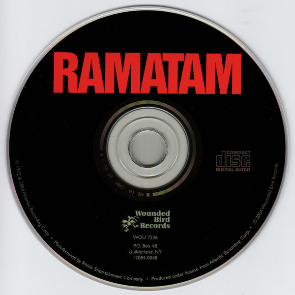Image of Label Cover of CD - VG+/VG+ - RAMATAM, Ramatam (Wounded Bird Records; WOU 7236, US 2004 Reissue), , Iron Butterfly's Mike Pinera and Jimi Hendrix's drummer Mitch Mitchell formed Ramatam in 1972. Produced by Tom Dowd, who was quoted as saying this album was one of his all time favorites. Groovy! - 2316282C
