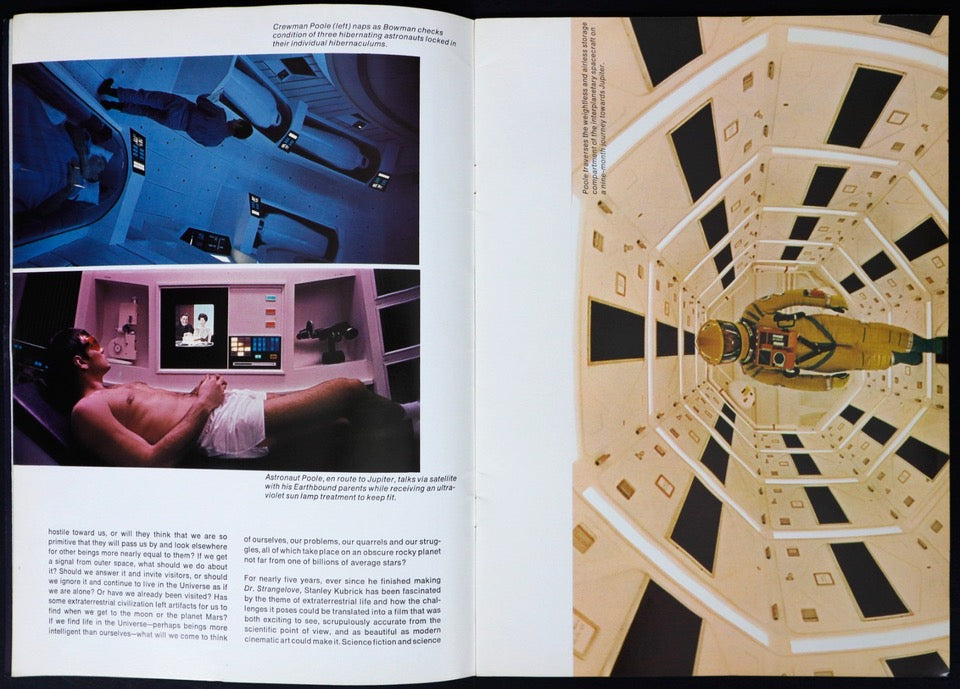 Image of Back Cover of Book - VG/VG+ - STANLEY KUBRICK, 2001 A Space Odyssey ORIGINAL Movie Film Brochure Stanley Kubrick 1968 (,  1968, Paperback), Sleeve is close to VG+. Very nice copy especially for its age,  - 2336082E