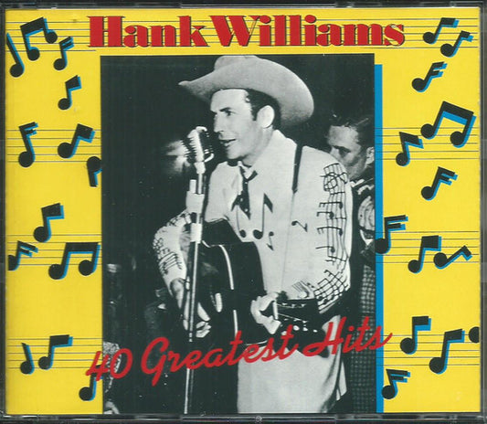Image of Front Cover of 2xCD - EX/M - HANK WILLIAMS, 40 Greatest Hits (Polydor; 821 233-2, Europe 2000s Reissue, Fatbox Double Case, Booklet), SEALED,  - 2316284C