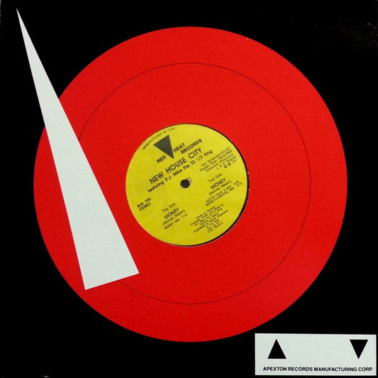 Image of Front Cover of 12" - VG/VG - NEW HOUSE CITY FEATURING D.J. MIKE THE 33 1/3 KING, Money (Red Heat Records; RHR 798, US 1991, Company Sleeve), Light marks only,  - 2346191S