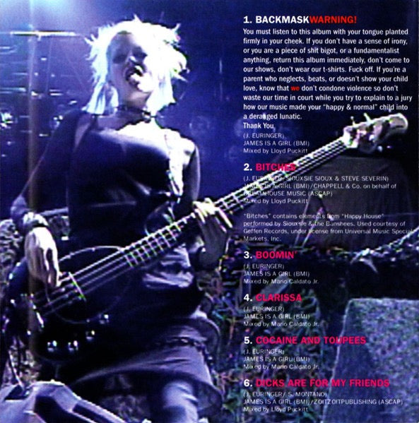 Image of Label Cover of CD - VG+/VG+ - MINDLESS SELF INDULGENCE, Frankenstein Girls Will Seem Strangely Sexy (Elektra; 62394-2, 	US 2000, Jewel Case), ,  - 2336005E