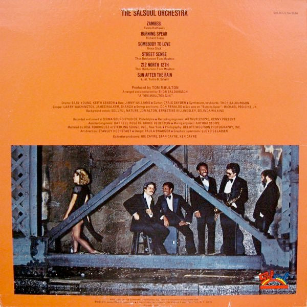 Image of Back Cover of LP - VG/VG - THE SALSOUL ORCHESTRA, Street Sense (Salsoul Records; SA 8516, US 1979), Strong VG to disc. Edge/corner wear to sleeve.,  - 2316304C