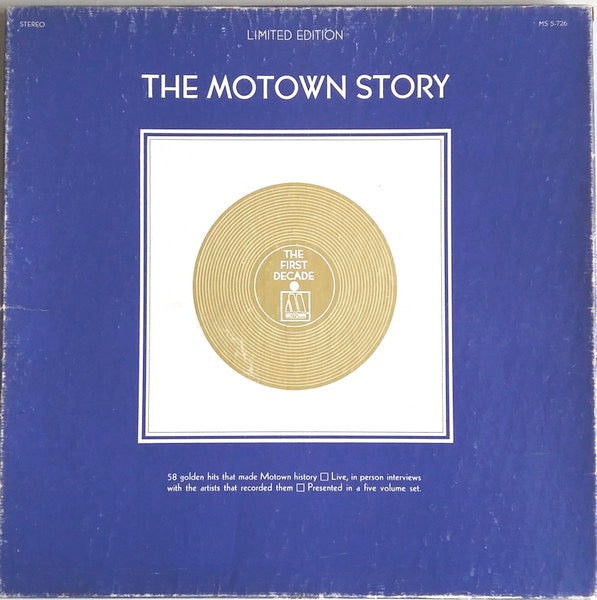 Image of Front Cover of 5xLP - VG/VG+ - VARIOUS, The Motown Story (Motown; MS 5-726, US 1970, Box Set), Shelf wear to box.,  - 2316308C