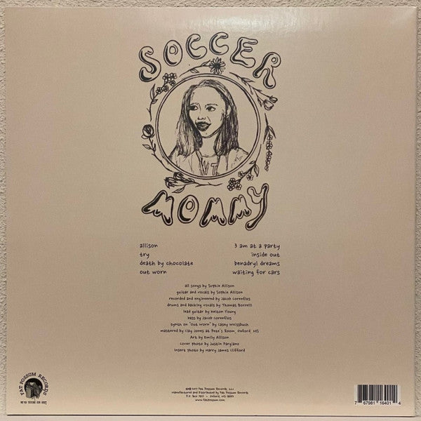 Image of Back Cover of Mini-LP - EX/VG+ - SOCCER MOMMY, Collection (Fat Possum Records ; FP1640-5, US 2017, Inner, Gold Vinyl), Still In Stickered Shrinkwrap, Slight Fogging To Vinyl,  - 2326130E