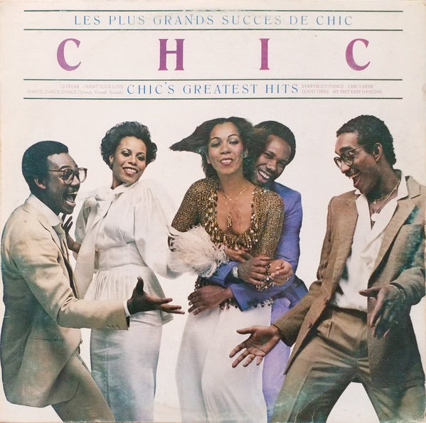 Image of Front Cover of LP - VG/VG - CHIC, Les Plus Grands Succes De Chic = Chic's Greatest Hits (Atlantic; K 50686, Greece 1980), Sleeve has a corner cut and is hole punched. Lights marks to disc.,  - 2316391C