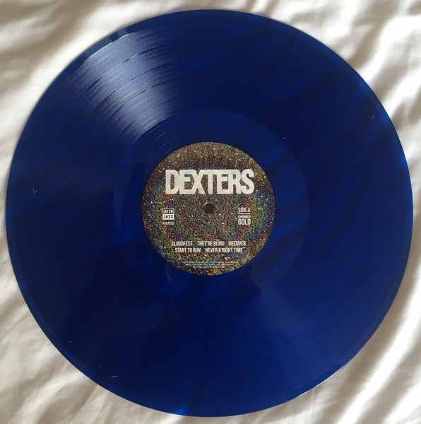 Image of Back Cover of LP - EX/EX - DEXTERS, Shimmer Gold (Acid Jazz; AJXLP353X, Europe 2014, Insert, Blue Vinyl), Opened instore, still in shrinkwrap.,  - 2326163E