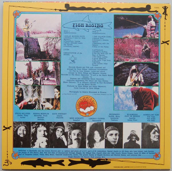 Image of Back Cover of CD - VG+/VG+ - STEVE HILLAGE, Fish Rising (Virgin; VJCP-68792, Japan 2007, Card Sleeve), ,  - 2336159E