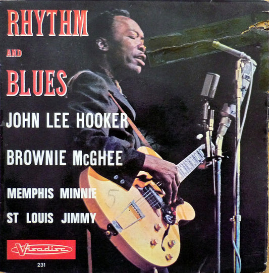 Image of Front Cover of 7" EP - VG/VG+ - VARIOUS ARTISTS, Rhythm And Blues (Visadisc ; VI 231, France 1970, Laminated Flipback Sleeve), Writing On Rear Sleeve,  - 2326123E