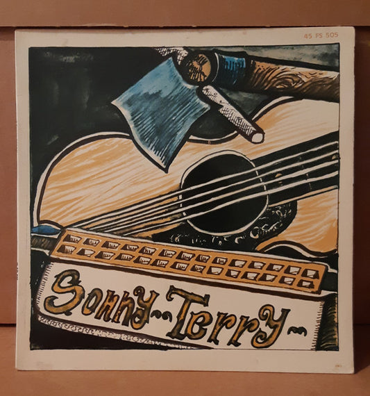 Image of Front Cover of 7" EP - VG+/VG+ - SONNY TERRY, Lost John (Joc ; 45 FS 505, France 1969, Laminated Flipback Sleeve), Strong VG+ Throughout,  - 2326122E