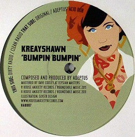 Image of Front Cover of 12" - VG/VG - KREAYSHAWN, Bumpin Bumpin (House Anxiety Records; HA0007, UK 2011, Company Sleeve), ,  - 2326085E