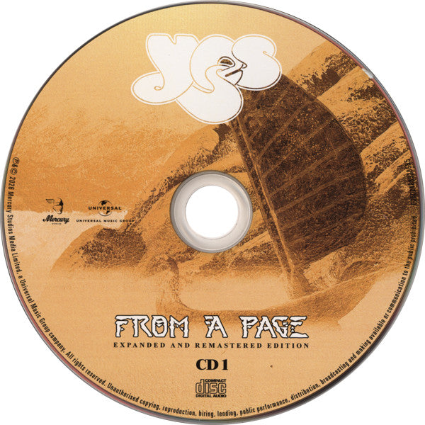 Image of Label Cover of 2xCD - M/M - YES, From A Page (Expanded And Remastered Edition) (Mercury Studios; 00602488165983, Worldwide 2026 Reissue, Clam Shell Box, Poster & Art Cards), SEALED,  - 2336125E