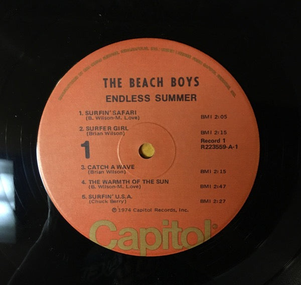 Image of Label Cover of 2xLP - VG/VG - THE BEACH BOYS, Endless Summer (Capitol Records; R 223559, US 1974, Gatefold, RCA Music Service), Strong VG Discs, Nick to sleeve spine. ,  - 2316340C