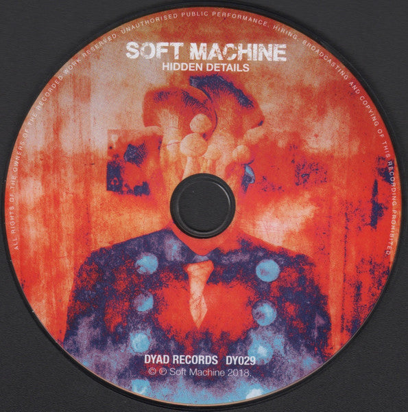 Image of Label Cover of CD - VG/VG+ - SOFT MACHINE, Hidden Details (Dyad Records; DY029, Europe 2018, Digipak), ,  - 2316321C