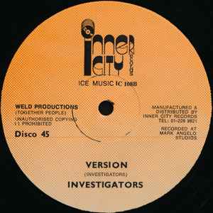 Image of Back Cover of 12" - /VG - INVESTIGATORS, Love Is What You Make It (Inner City Records; IC 108, UK ), ,  - 2346277S