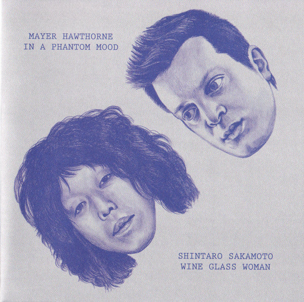Image of Front Cover of 7" - VG/G - MAYER HAWTHORNE / SHINTARO SAKAMOTO, In A Phantom Mood / Wine Glass Woman (Zelone Records; zel-011, Japan 2014, Picture Sleeve, Insert), Record fogged and has lots of storage marks. Plays well considering though. Stickered outer plastic sleeve,  - 2316381C