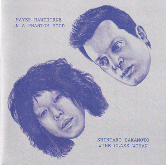 Image of Front Cover of 7" - VG/G - MAYER HAWTHORNE / SHINTARO SAKAMOTO, In A Phantom Mood / Wine Glass Woman (Zelone Records; zel-011, Japan 2014, Picture Sleeve, Insert), Record fogged and has lots of storage marks. Plays well considering though. Stickered outer plastic sleeve,  - 2316381C
