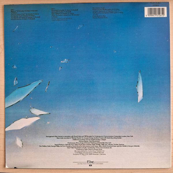 Image of Back Cover of LP - VG/VG - SCORPIONS, Blackout (Fame; FA 41 3126 1, UK ), ,  - 2326245E