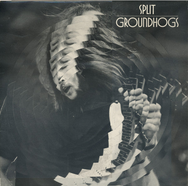 Image of Front Cover of LP - VG/VG - GROUNDHOGS, Split (Liberty Black Labels with Blue & Yellow Strip; LBG 83401, UK 1971, Laminated Gatefold Sleeve, Label Variation: Side A Tracklist Spaced Apart Whilst Side B Is Close Together, No Misprint B1), ,  - 2316462C