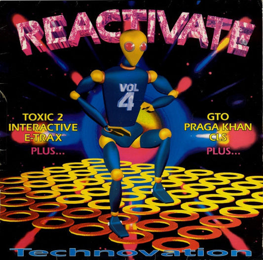 Image of Front Cover of LP - VG+/VG - VARIOUS, Reactivate Vol 4 - Technovation (React; REACT LP6, UK 1992, Picture Sleeve, Inner), ,  - 2326098E