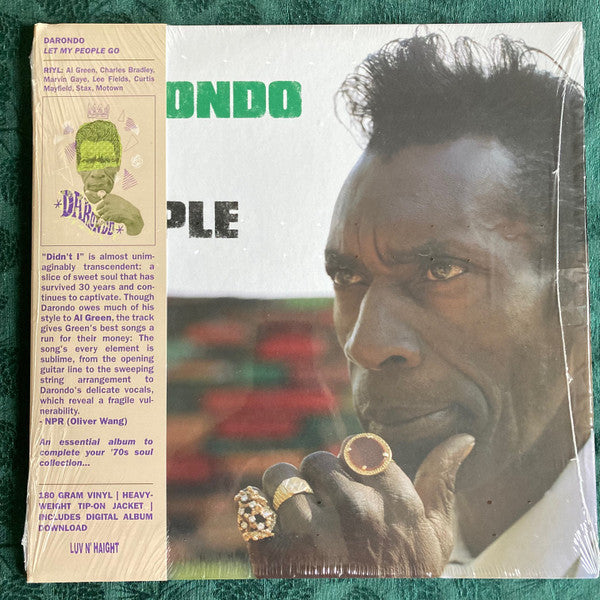 Image of Front Cover of LP - EX/EX - DARONDO, Let My People Go (Luv N' Haight; LHLP048, US 2023 Reissue, Obi Strip), ,  - 2346291S