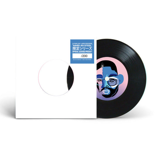 Image of Front Cover of 7" - VG/VG - DJ DUKE FEAT. LARGE PROFESSOR, Hard As Steel (Street Trash Records; ST0008, France 2019, Stickered Plain Sleeve, Numbered), 140/200,  - 2316487C